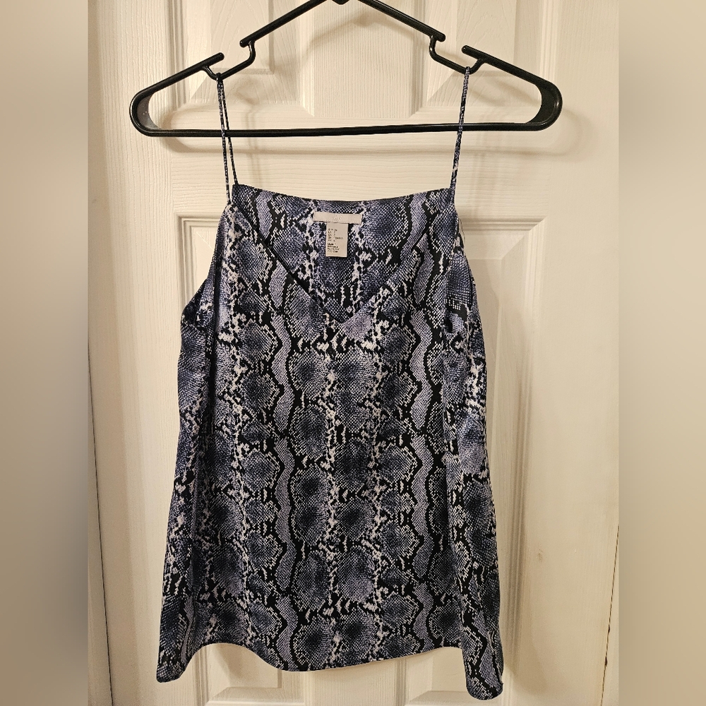 H&M Black and White Camisole Sleeveless Top